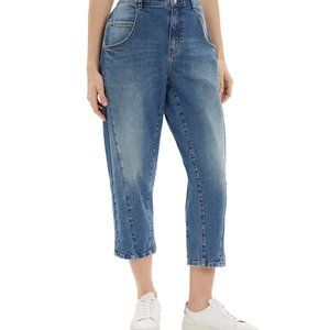 Frayed Denim Women's Size 30 Super High Curved Cropped Leg Jeans, G107AFA